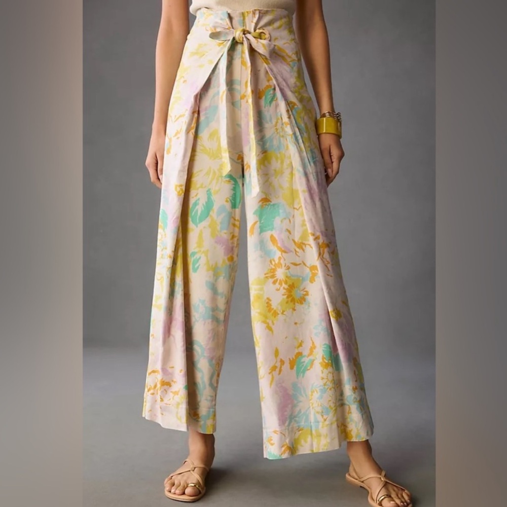 Anthropology flower for front pants